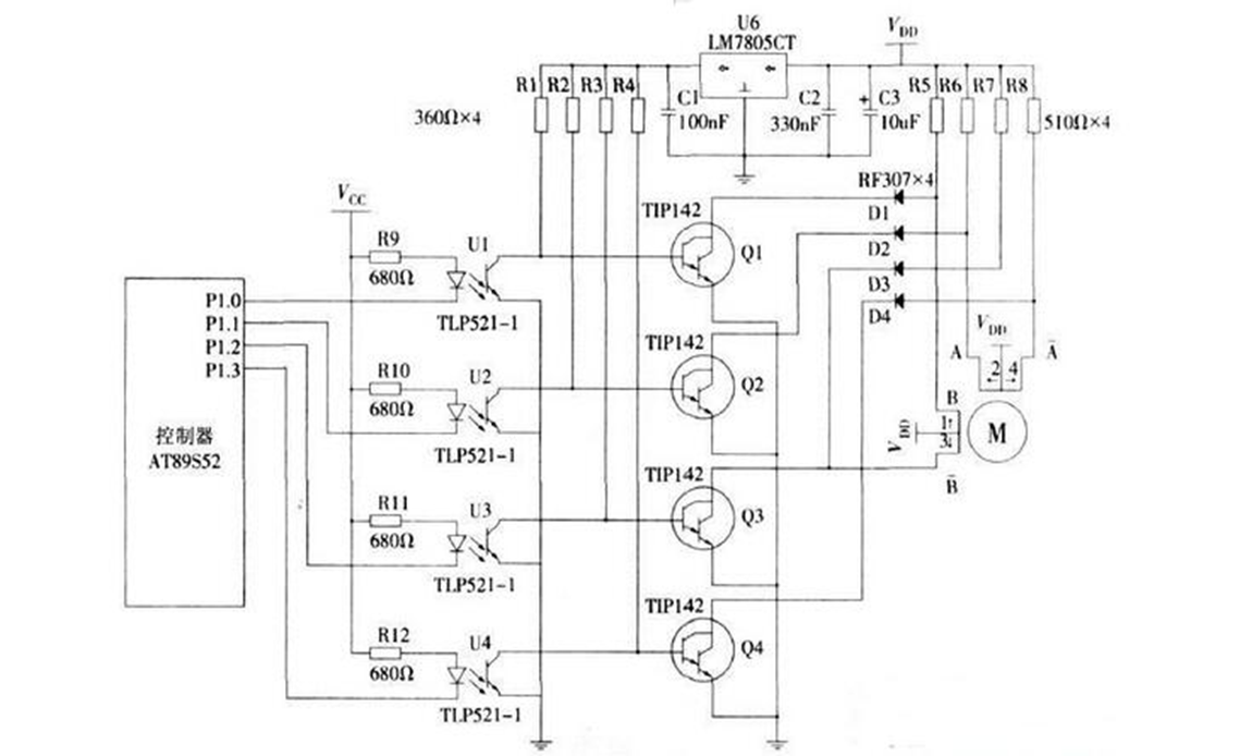 步进电机驱动电路图有哪些？步进电机驱动电路组成部分有哪些功能xxxx