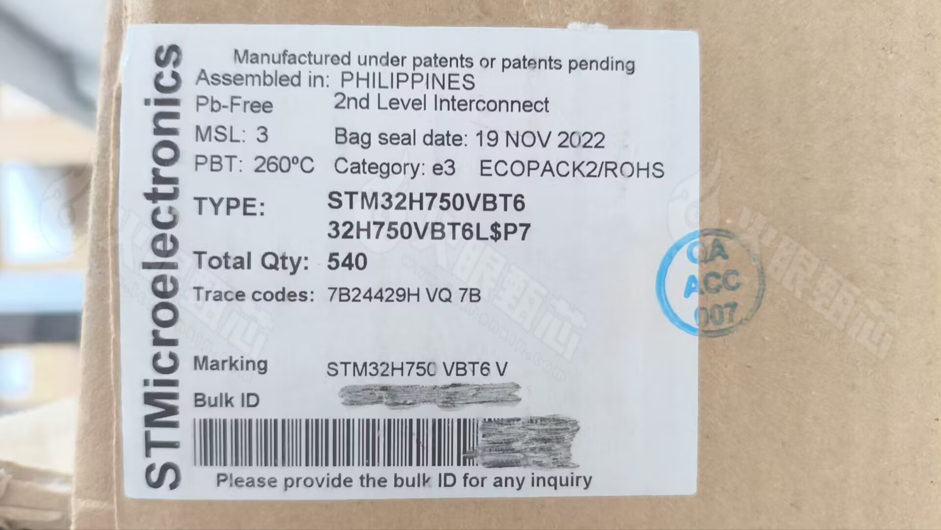 STM32H750VBT6