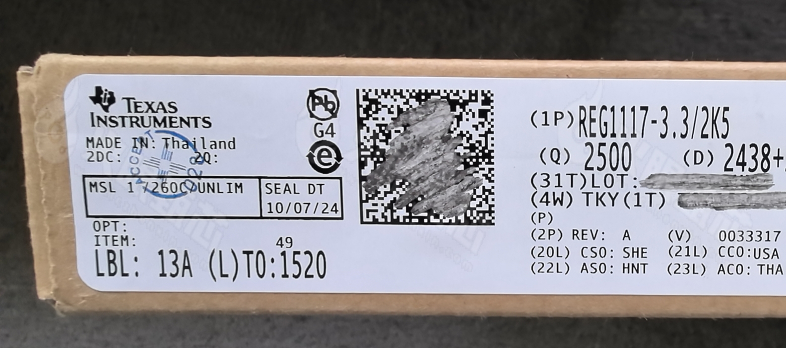 REG1117-3.3/2K5 REG1117-3.3/2K5