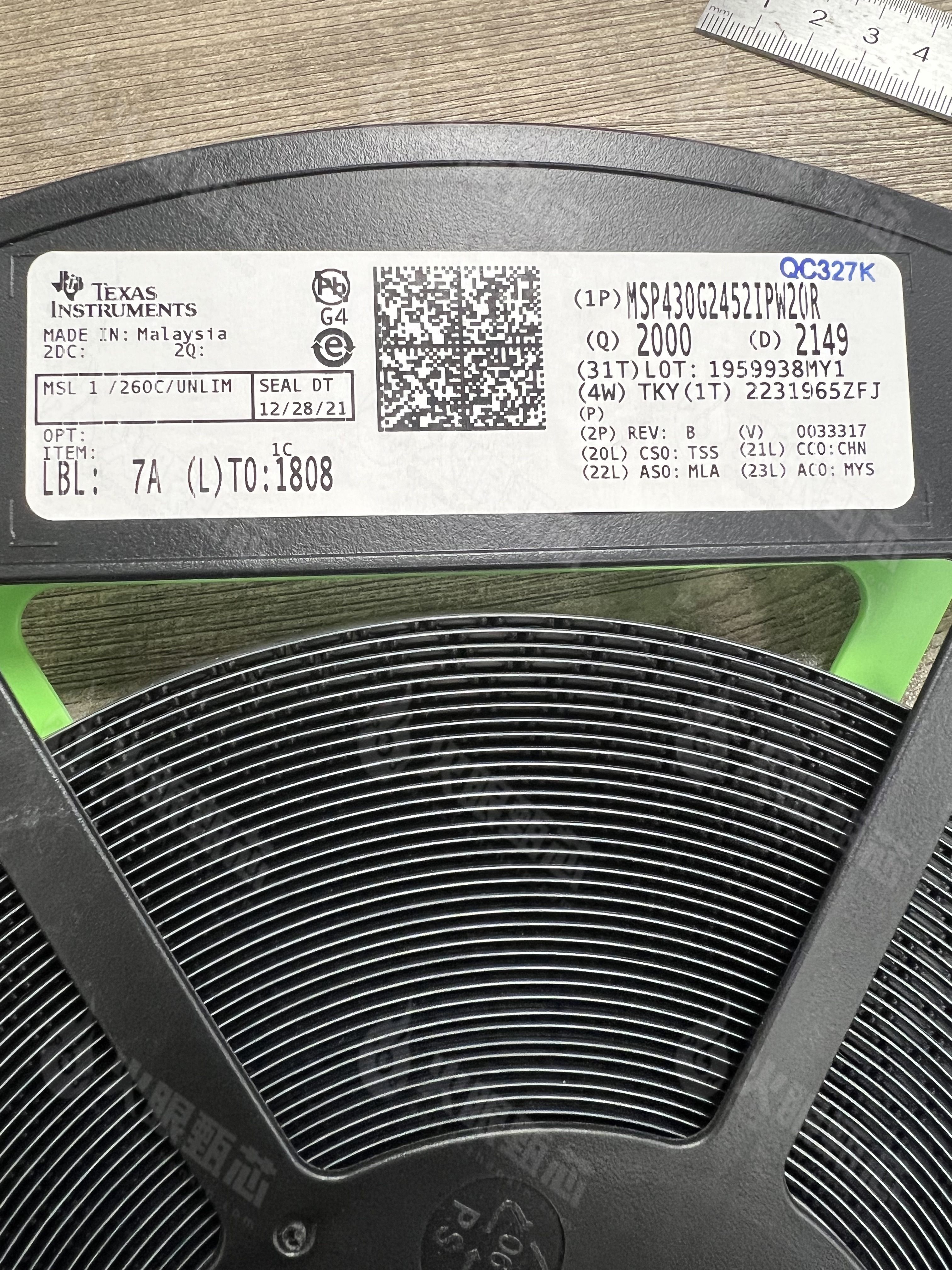 MSP430G2452IPW20R