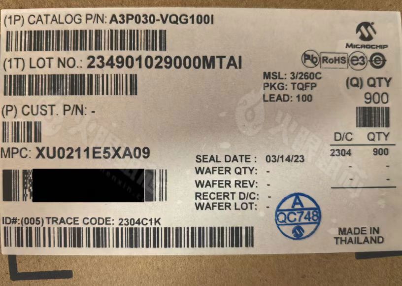 A3P030-VQG100I