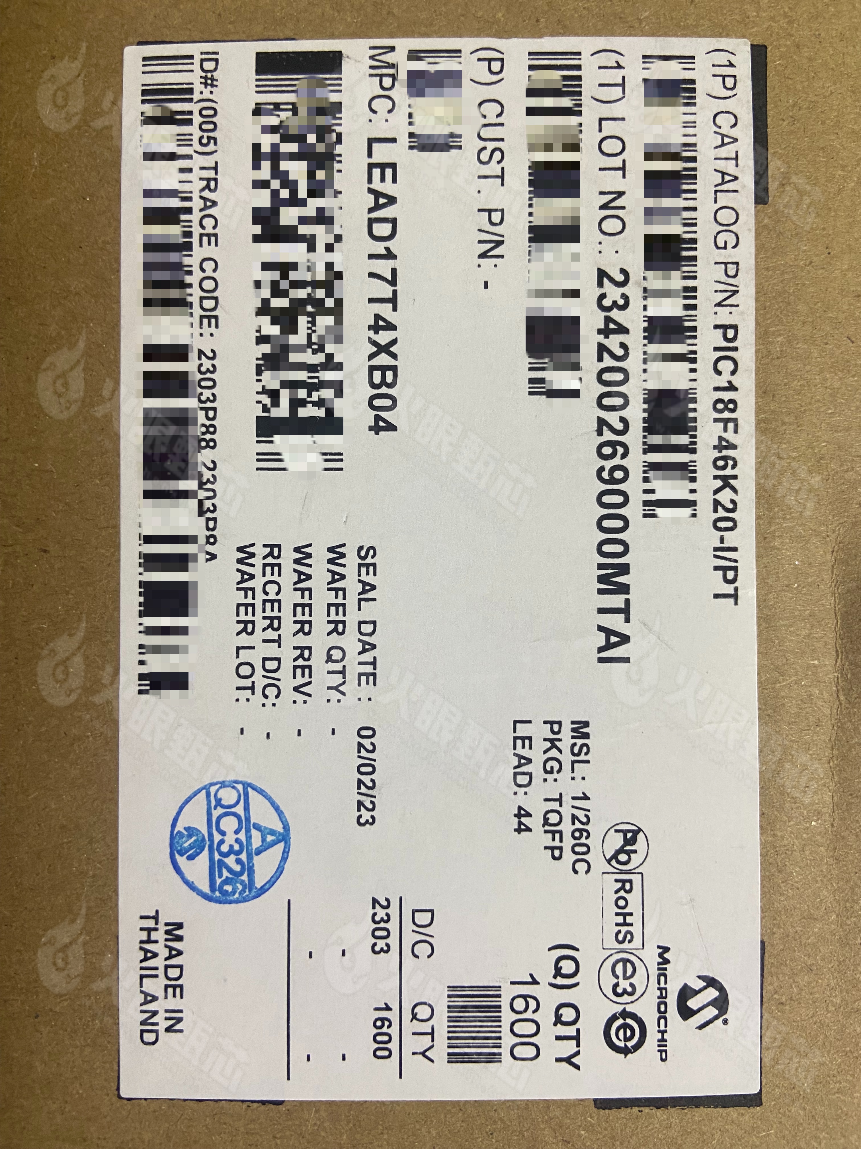 PIC18F46K20-I/PT